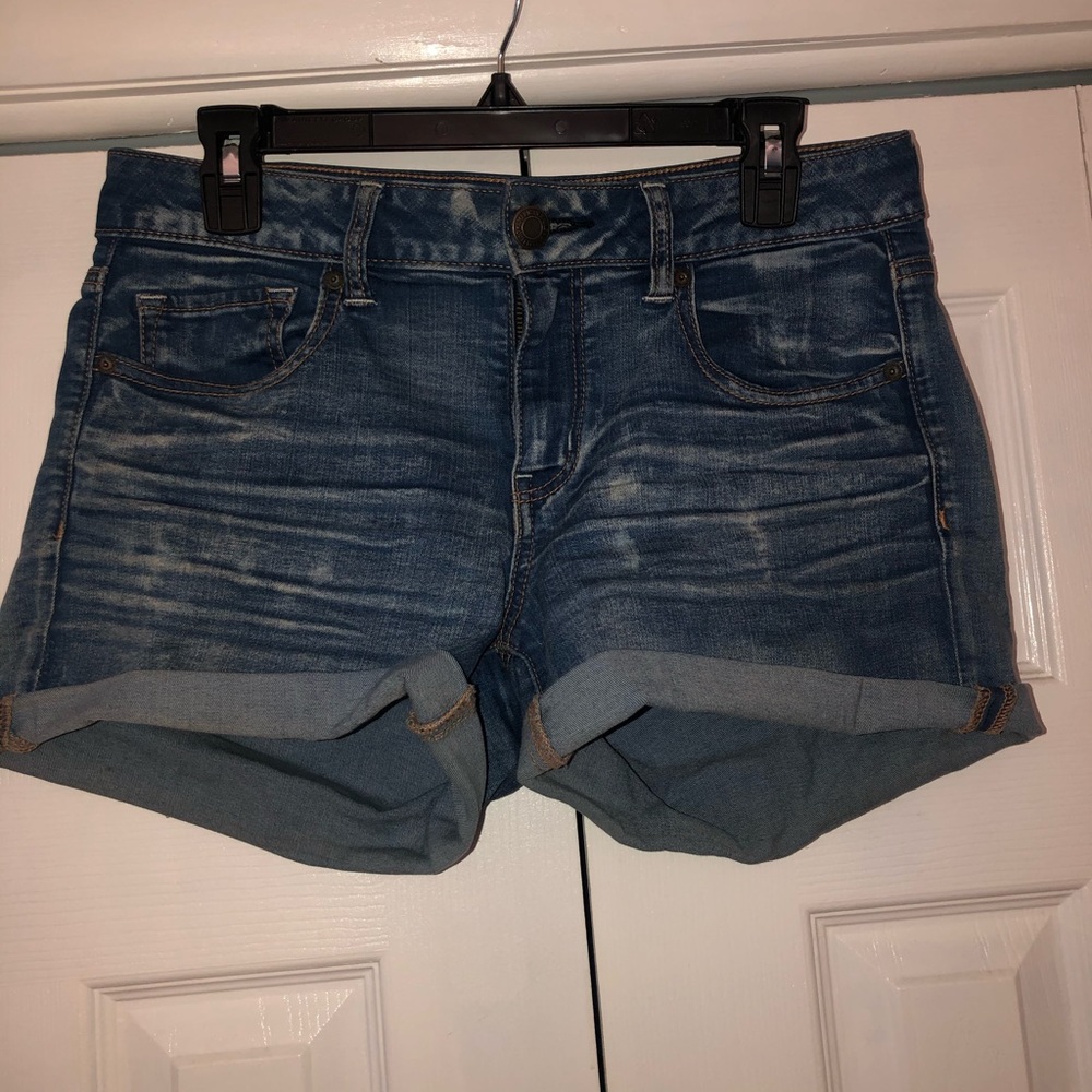 AE super stretch shorts.